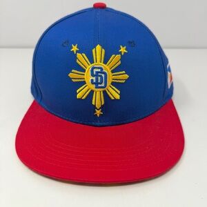 San Diego Padres Filipino Heritage Night 2022 Baseball Hat Snapback Cap SGA NEW